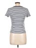 SO 100% Cotton Stripes Blue Short Sleeve Turtleneck Size L - photo 2