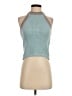 Madewell 100% Cotton Teal Halter Top Size XXS - photo 1