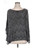 Aqua Blues Chevron-herringbone Gray Pullover Sweater Size 1X - photo 1