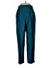 Robbie Bee 100% Silk Chevron-herringbone Teal Silk Pants Size 12 - photo 1