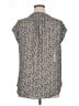Monday Fun 100% Polyester Gray Short Sleeve Blouse Size XL - photo 2