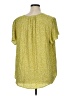 Carolina Belle 100% Polyester Green Short Sleeve Blouse Size 1X - photo 2