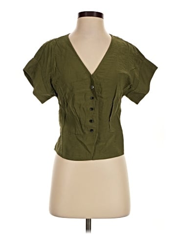 Madewell Pleated Short-Sleeve Top (view 1)
