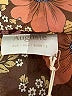 Auguste 100% Viscose Floral Brown Short Sleeve Blouse Size 4 - photo 7