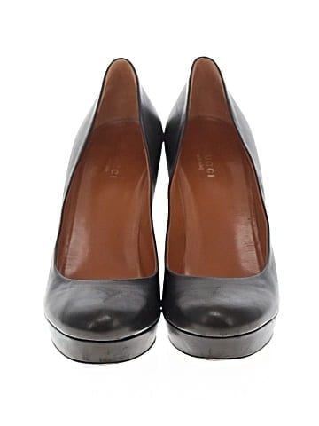 Gucci Nappa Leather Betty Platform Pumps (view 2)