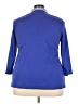 Rafaella 100% Cotton Blue 3/4 Sleeve Top Size 3X - photo 2