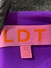 LDT Color Block Purple Casual Dress Size 10 - photo 7