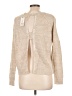 No Comment 100% Acrylic Metallic Tan Pullover Sweater Size L - photo 2