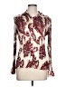 Dana Buchman 100% Polyester Paisley Ivory Long Sleeve Blouse Size 12 - photo 1