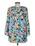 Spense 100% Polyester Blue 3/4 Sleeve Blouse Size M - photo 2