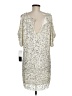 Aidan Mattox 100% Polyester Silver Cocktail Dress Size 8 - photo 2