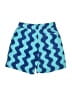 Mini Boden 100% Polyester Chevron-herringbone Blue Shorts Size 7 - 8 - photo 2