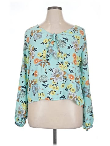 a.n.a. A New Approach Long Sleeve Blouse (view 1)