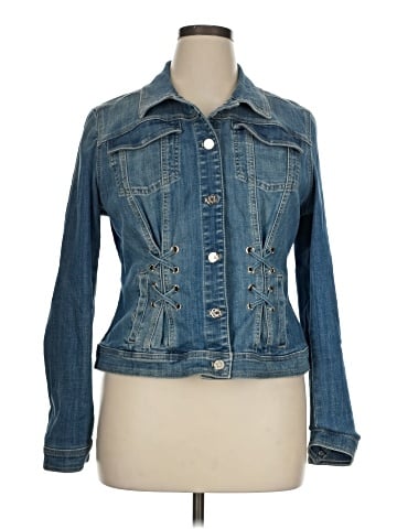White House Black Market Denim Jacket (view 1)