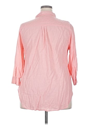 Guess Jeans 3/4 Sleeve Button-Down Shirt (view 2)