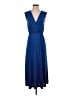 Trovare Solid Blue Casual Dress Size S - photo 1