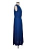 Trovare Solid Blue Casual Dress Size S - photo 4