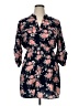 rue21 100% Polyester Floral Black 3/4 Sleeve Blouse Size XL - photo 1