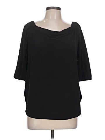 Kaari Blue 3/4 Sleeve Top (view 1)