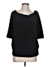 Kaari Blue Black 3/4 Sleeve Top Size L - photo 1