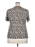 Blooming Jelly Animal Print Tan Short Sleeve Turtleneck Size XXL - photo 2