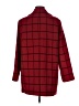 Bill Blass 100% Wool Plaid Red Wool Coat Size 6 - photo 2