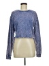 Forever 21 Paisley Blue Sweatshirt Size M - photo 1