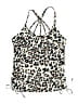 Summer Mae Animal Print Brown Swimsuit Top Size L - photo 1