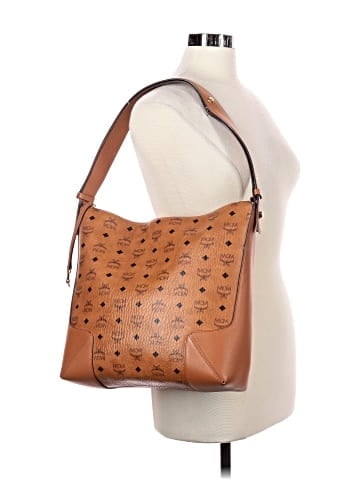 MCM Visetos Coated Canvas Large Klara Hobo (view 2)