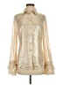 Maeve 100% Polyester Metallic Ivory Long Sleeve Blouse Size S - photo 1