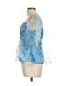 TCEC 100% Polyester Blue Short Sleeve Blouse Size L - photo 5