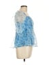 TCEC 100% Polyester Blue Short Sleeve Blouse Size L - photo 4