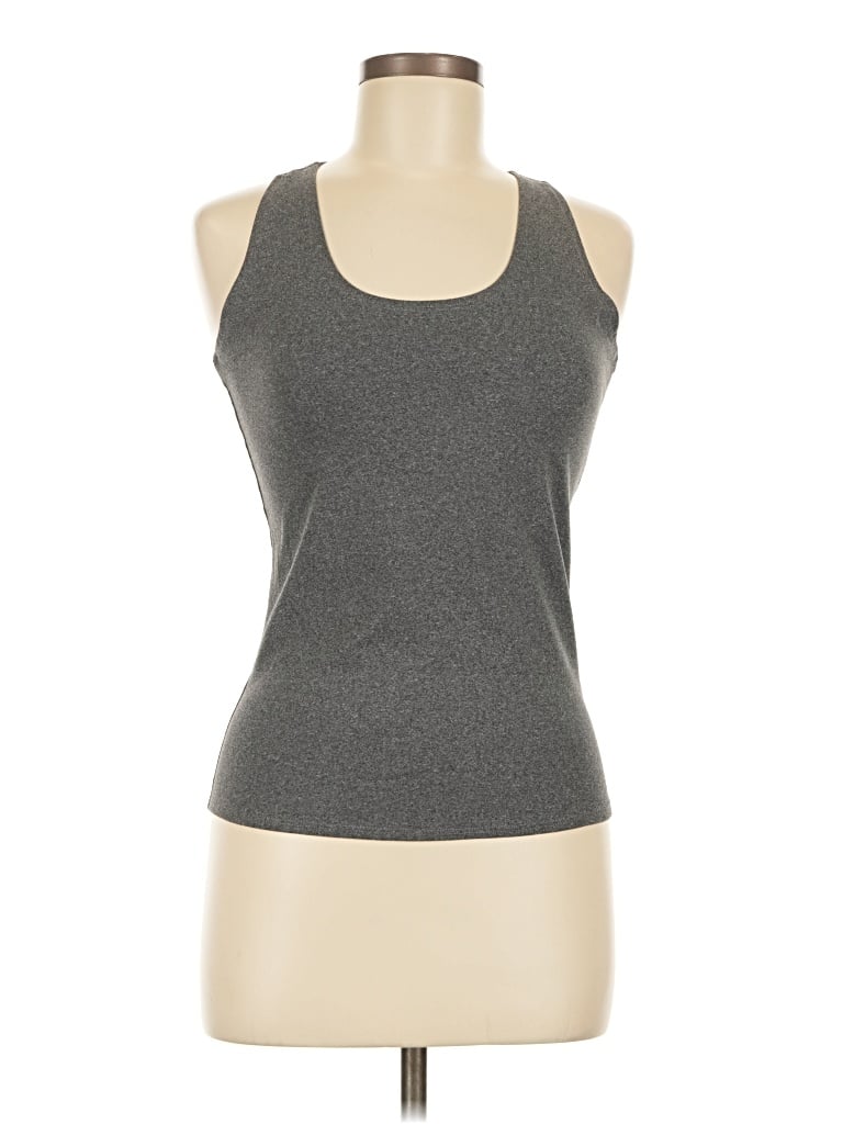 Pre-owned Unbranded Tank Top Gray Halter Neckline Tops