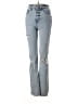 Express Hearts Blue Jeans Size 0 - photo 1