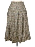 Tory Burch 100% Silk Print Brown Silk Skirt Size 6 - photo 1