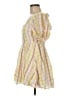 Mable Checkered-gingham Yellow Casual Dress Size M - photo 5