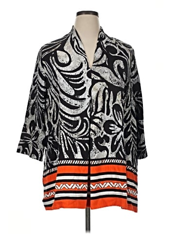 Ulla Popken Long Sleeve Blouse (view 1)