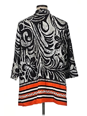 Ulla Popken Long Sleeve Blouse (view 2)