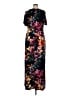 Connected Apparel Floral Black Casual Dress Size 14 - photo 2