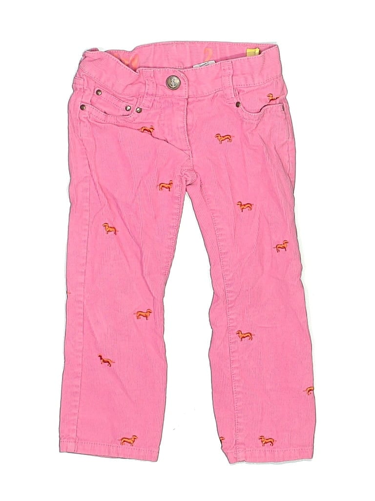 Pre-owned Crewcuts Kids' Casual Pants In Pink