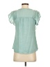 Mine Teal Short Sleeve Blouse Size S - photo 2