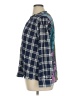 Tolani 100% Viscose Plaid Blue Long Sleeve Blouse Size XL - photo 5