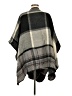 Unbranded 100% Acrylic Plaid Gray Black Wrap One size - photo 2
