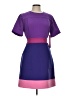 LDT Color Block Purple Casual Dress Size 10 - photo 1