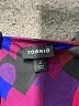Torrid 100% Polyester Hearts Purple Short Sleeve Blouse Size 2X Plus (2) - photo 4