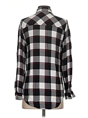 Zara Basic Long Sleeve Button-Down Shirt (view 2)
