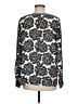 Ann Taylor LOFT 100% Polyester Silver Long Sleeve Blouse Size M - photo 2
