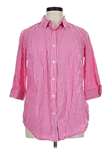 Woman Within 3/4 Sleeve Button-Down Shirt (view 1)