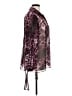 Neiman Marcus 100% Polyester Animal Print Purple Long Sleeve Blouse Size XL - photo 4