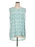 North Style Teal Sleeveless Blouse Size 1X - photo 1